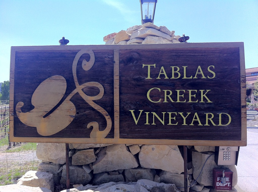 Tablas Creek Vineyard Sign