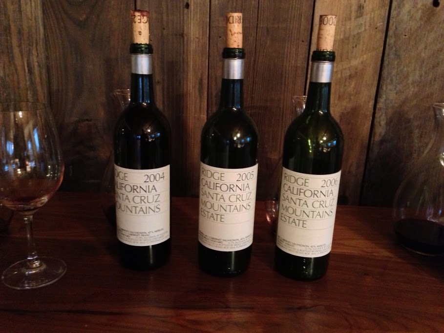 Ridge Wine Blogger Tasting Vertical 3