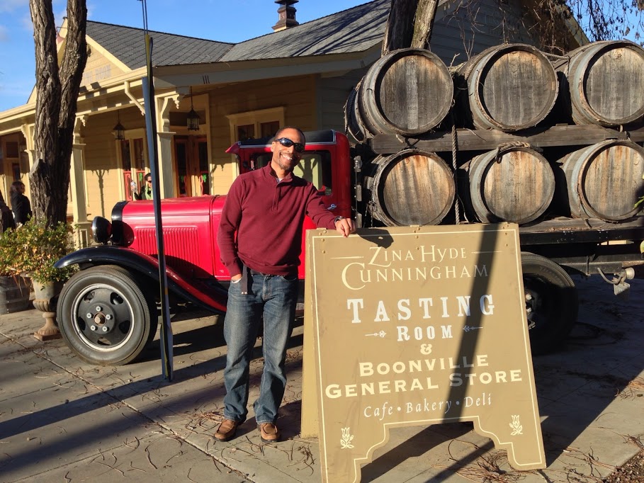 zina hyde cunningham tasting room sign