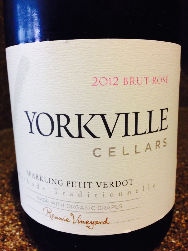 TGIF Bubbly; 2012 Yorkville Cellars Sparkling Petite Verdot Brut Rose