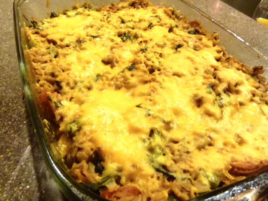 Black-Eyed Pea and Greens Casserole