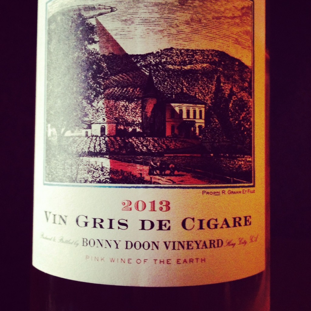 Drink Pink! Rose of the Week; 2013 Bonny Doon Vineyard Vin Gris de Cigare