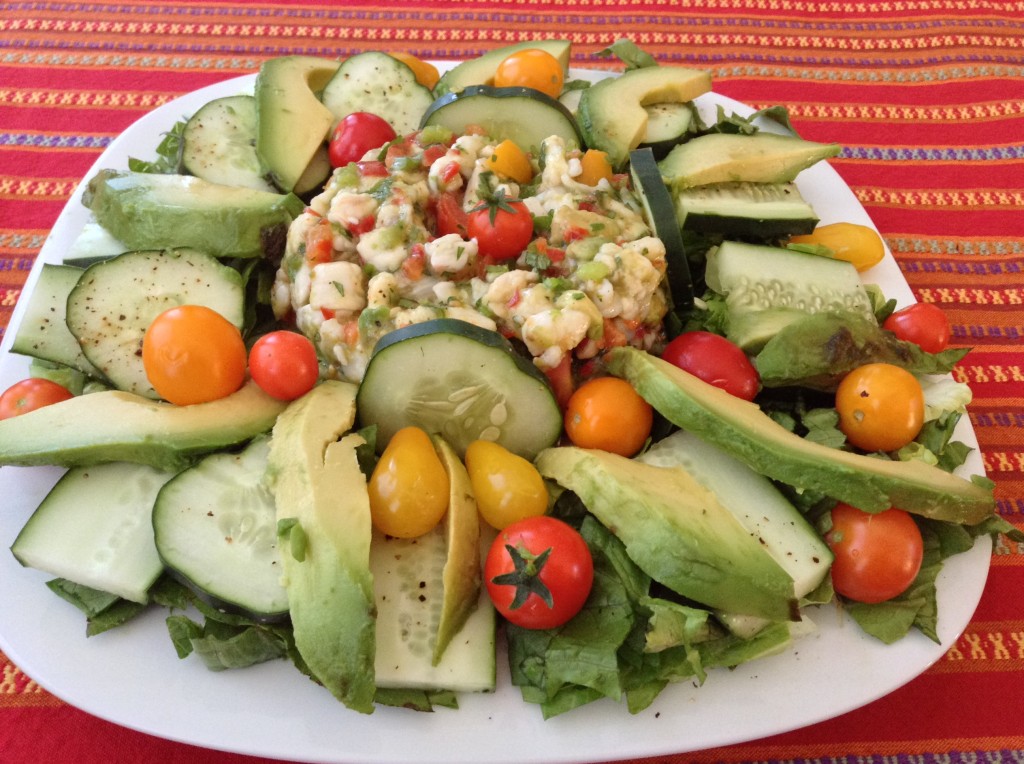 Ceviche with Tomatoes and Avocado
