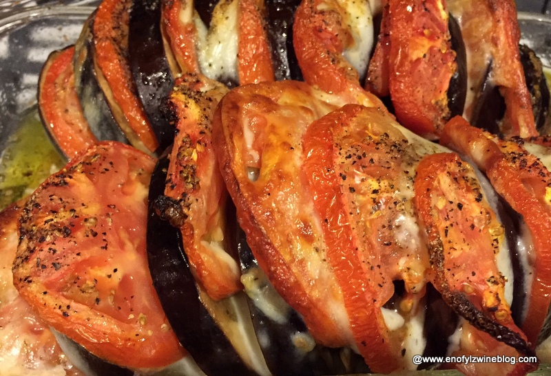 Caprese Stuffed Roasted Eggplant