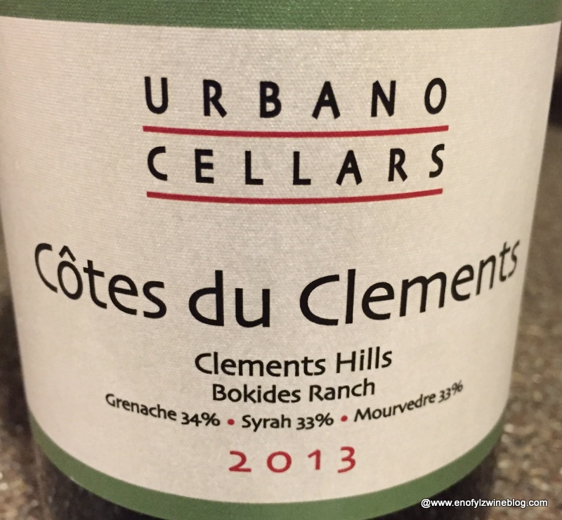 Wine of the Day: 2013 Urbano Cellars Cotes du Clements