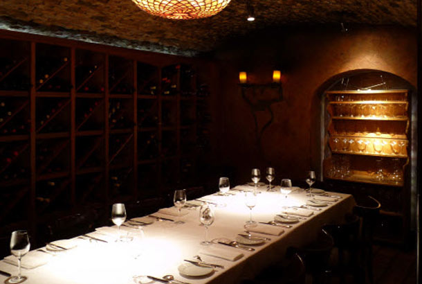 The Wine Vault dining room at Boulevard, San Francisco