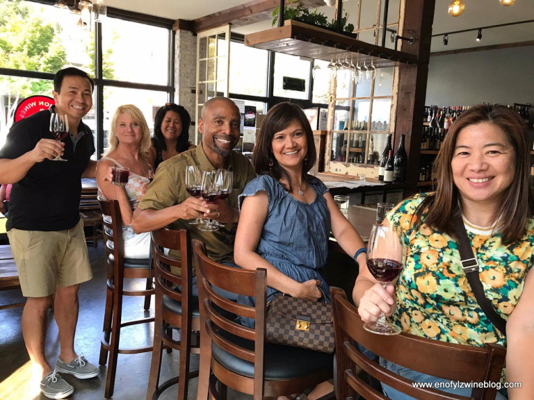 Having a grand ole time at Division Wines. Image courtesy of Danyelle!