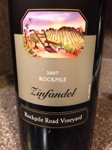 Wine of the Week; Rosenblum Cellars 2007 Rockpile Zinfandel