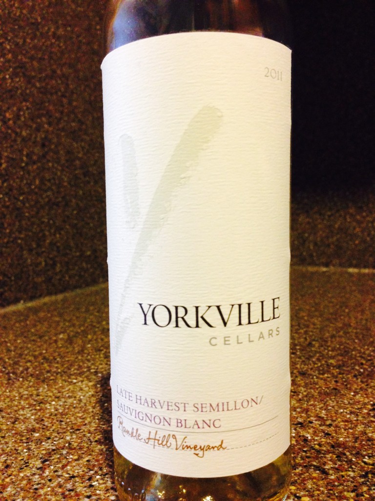 Wine of the Week; 2011 Yorkville Cellars Sémillon Late Harvest